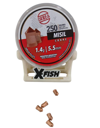 BALIN MISIL 5.5 EMBASE PLASTICO POR 250U - COBRE