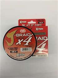 MULTI J-BRAID 4X 100M 0,10 COLORES