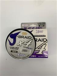 MULTI J-BRAID 4X 100M 0,33 BLANCO Y GRIS