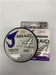 MULTI J-BRAID 4X 100M 0,40 BLANCO Y GRIS