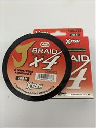 MULTIFILAMENTO J-BRAID 4X 200M 0,14mm COLORES VARIOS