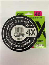 MULTIFILAMENTO SFX 4X 100M 0,10mm EN BLANCO Y GRIS