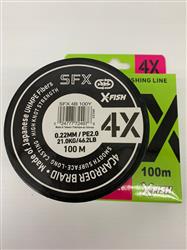 MULTIFILAMENTO SFX 4X 100M 0,22mm EN BLANCO Y GRIS