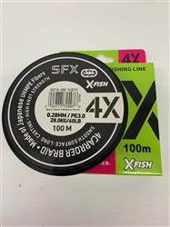 MULTIFILAMENTO SFX 4X 100M 0,28mm EN BLANCO Y GRIS