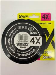 MULTIFILAMENTO SFX 4X 200M 0,22mm COLORES VARIOS