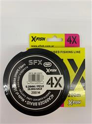MULTIFILAMENTO SFX 4X 200M 0,28mm COLORES VARIOS