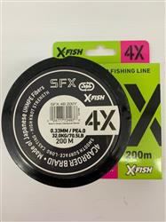 MULTIFILAMENTO SFX 4X 200M 0,33mm EN BLANCO Y GRIS