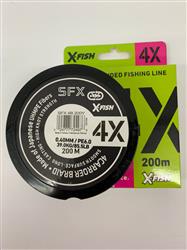 MULTIFILAMENTO SFX 4X 200M 0,40mm EN BLANCO Y GRIS
