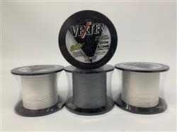 MULTIFILAMENTO VEXTER 4X 500M 0,12mm EN BLANCO Y GRIS